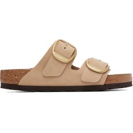 Birkenstock Birkenstock Beige Regular Arizona Big Buckle Nubuck Sandals