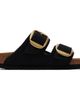 Birkenstock Birkenstock Black Narrow Arizona Big Buckle Nubuck Sandals - 1