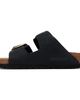 Birkenstock Birkenstock Black Narrow Arizona Big Buckle Nubuck Sandals - 3