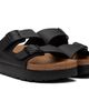 Birkenstock Birkenstock Black Narrow Arizona Flex Platform Birko-Flor Sandals - 4