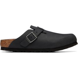 Birkenstock Birkenstock Black Narrow Boston Oiled Leather Loafers