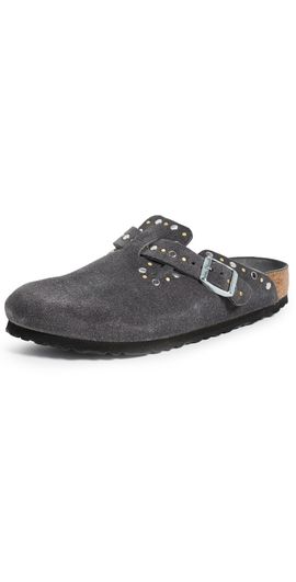 Birkenstock Birkenstock Boston Rivets Tonal Clogs Charcoal