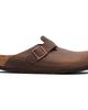 Birkenstock Birkenstock Brown Regular Boston Soft Footbed Oiled Leather Loafers - 1