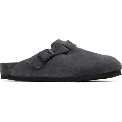 Birkenstock Birkenstock Gray Regular Boston Slip-on Loafers