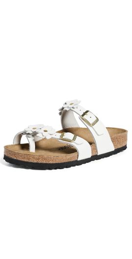 Birkenstock Birkenstock Mayari Flowers Sandals White