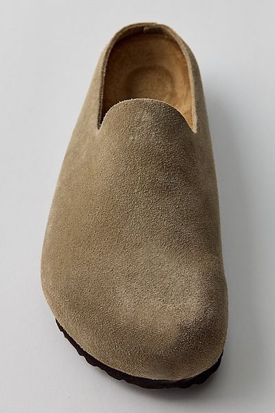 Birkenstock Birkenstock Men's Amsterdam Wrapped Suede Clogs in Taupe, Men's at Urban Outfitters
