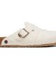 Birkenstock Birkenstock Off-White Boston Wooly Moon Buckle Loafers - 1