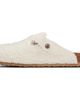 Birkenstock Birkenstock Off-White Boston Wooly Moon Buckle Loafers - 3
