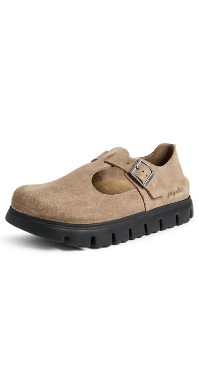 Birkenstock Birkenstock Paris Chunky Flats Gray Taupe