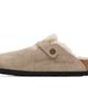 Birkenstock Birkenstock Taupe Narrow Boston Shearling Loafers - 3