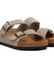 Birkenstock Birkenstock Taupe Regular Arizona Soft Footbed Suede Leather Sandals - 4