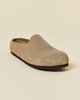 Birkenstock Birkenstock Women's Amsterdam Wrapped Suede Clogs in Taupe, Women's at Urban Outfitters - 3