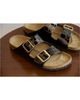 Birkenstock Birkenstock Women's Arizona Leather Buckled Footbed Sandals - 4