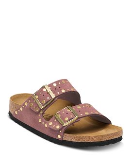 Birkenstock Birkenstock Women's Arizona Rivet Suede Footbed Sandals