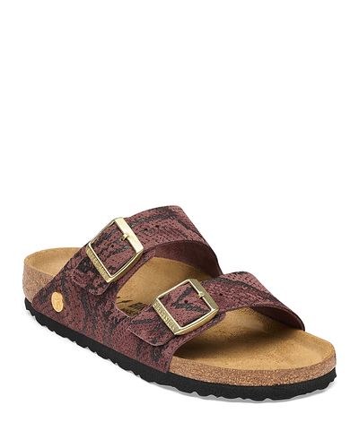 Birkenstock Birkenstock Women's Arizona Snake Print Suede Sandals