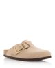Birkenstock Birkenstock Women's Boston Big Buckle Nubuck Leather Clogs - 1