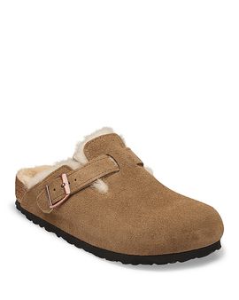 Birkenstock Birkenstock Women's Boston Suede & Shearling Clogs