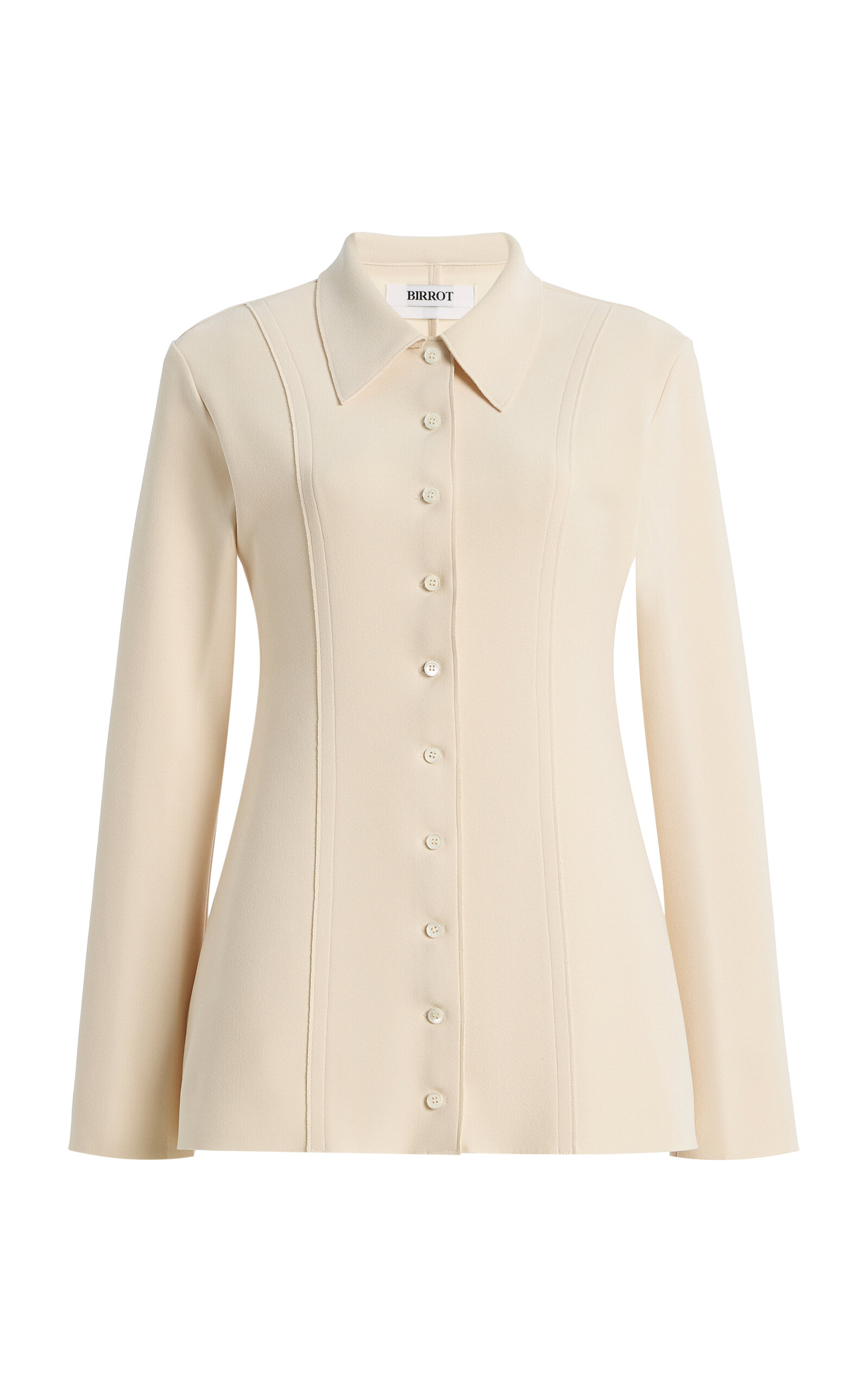 BIRROT BIRROT Exclusive Lay2 Fitted Crepe Shirt