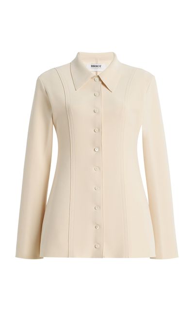 BIRROT BIRROT Exclusive Lay2 Fitted Crepe Shirt
