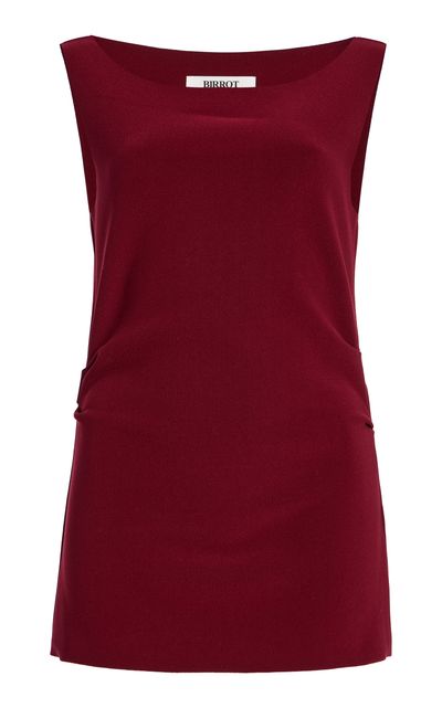 BIRROT BIRROT Lay2 Draped Crepe Top