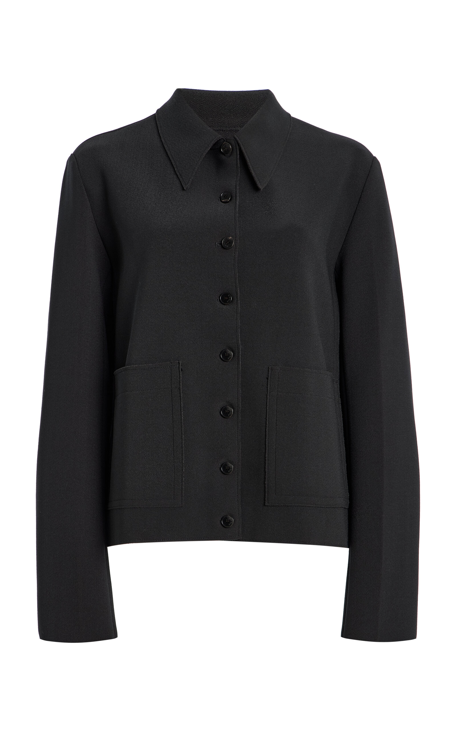 BIRROT BIRROT Lay3 Point Collar Crepe Jacket