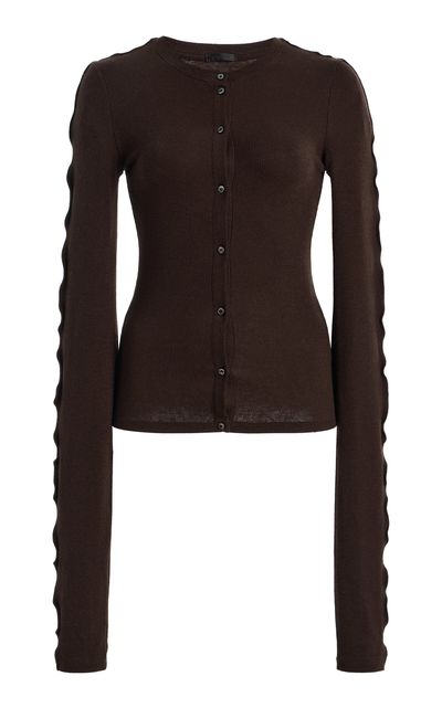 BIRROT BIRROT Line Poplin Cardigan