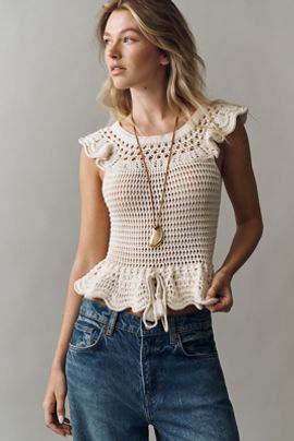 Bishop + Young Bella Cotton Peplum Sweater