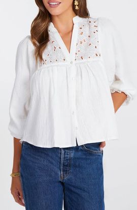 Bishop + Young Bishop + Young Flora Texture Blouse