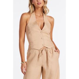Bishop + Young Bishop + Young Positano Linen Halter Vest