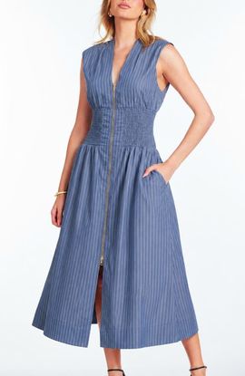 Bishop + Young Bishop + Young Skye Zip Front Midi Dress