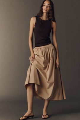 Bishop + Young Cotton Midi Skirt