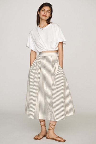 Bishop + Young Sorrento Cotton Midi Skirt