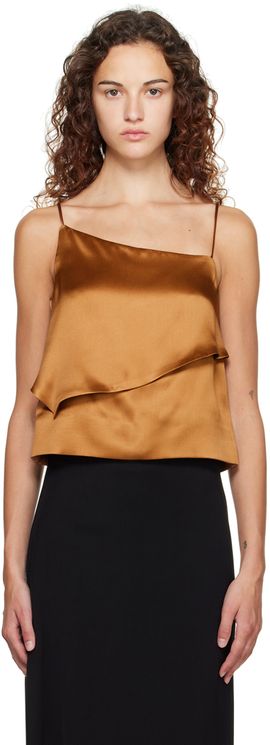 BITE BITE Brown Strike Tank Top