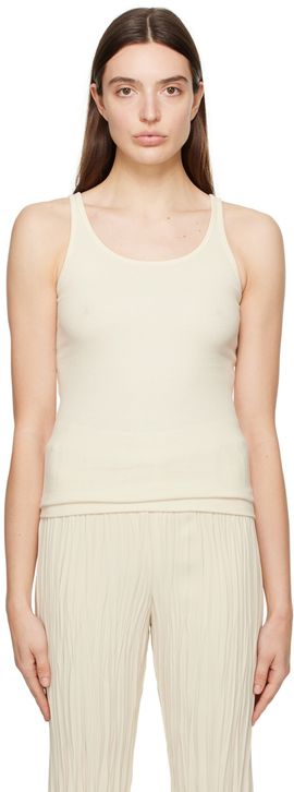 BITE BITE Off-White Rib Tank Top