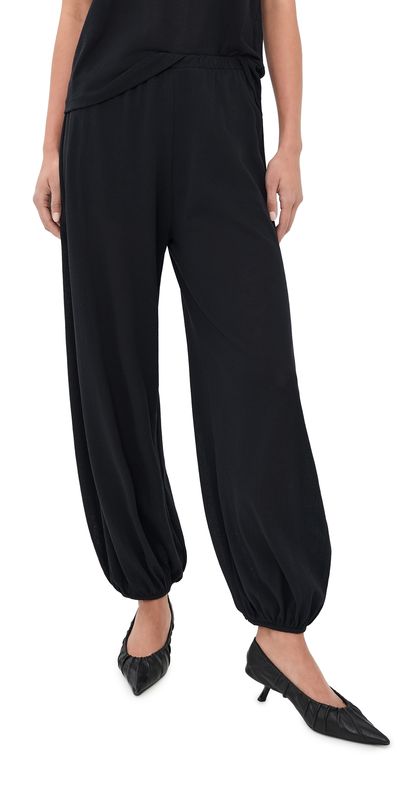 Bite Studios Bite Studios Cotton Crepe Trousers Black
