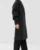 Bite Studios Bite Studios Pleated Sleeve Wool Coat Dark Grey Melange - 4