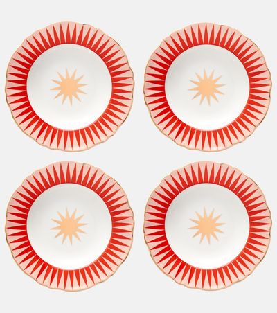 Bitossi Bitossi Baleno set of 4 porcelain soup plates