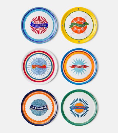 Bitossi Bitossi Bel Paese set of 6 porcelain plates