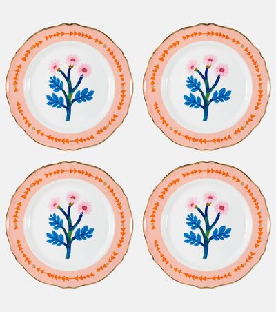 Bitossi Bitossi Botanica set of 4 porcelain dinner plates