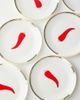 Bitossi Bitossi Chilli Pepper set of 6 bread plates - 2