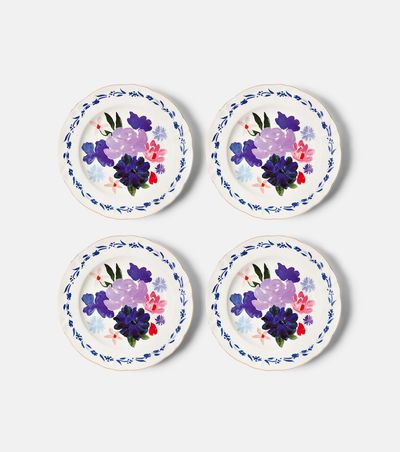 Bitossi Bitossi Set of 4 floral porcelain plates