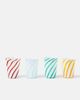 Bitossi Bitossi Set of 4 striped glasses - 1