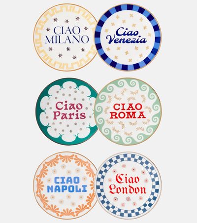 Bitossi Bitossi Set of 6 porcelain plates