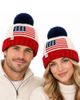 Bits & Bows Bits & Bows Adult American Flag Bobble Hat - 2