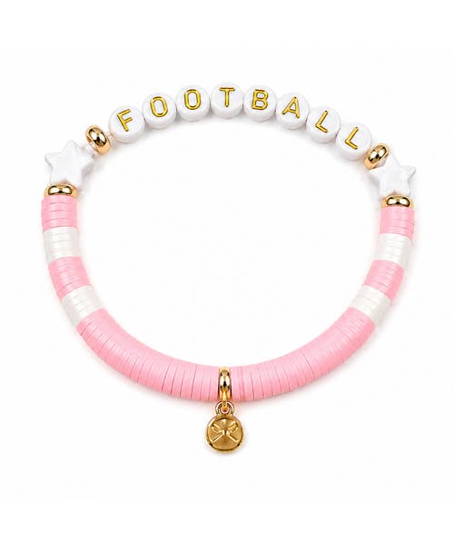 Bits & Bows Bits & Bows Football Bracelet