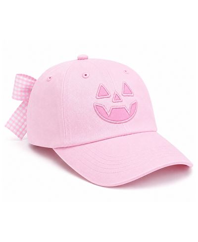 Bits & Bows Bits & Bows Girls' Jack-o-Lantern Bow Baseball Hat
