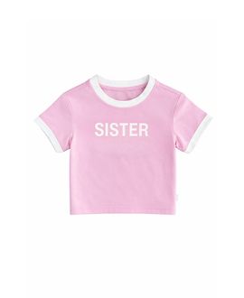 Bits & Bows Bits & Bows Girls' Sister Crewneck Tee