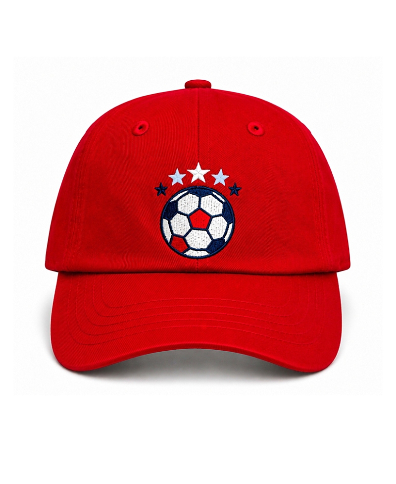 Bits & Bows Bits & Bows Girls' Usa Soccer Bow Baseball Hat