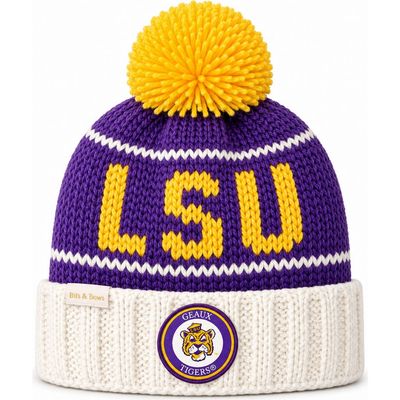 Bits & Bows Bits & Bows Officially Licensed Louisiana Tigers Bobble Hat (baby)