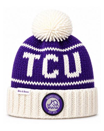 Bits & Bows Bits & Bows Officially Licensed Texas Horned Frogs Bobble Hat (baby)